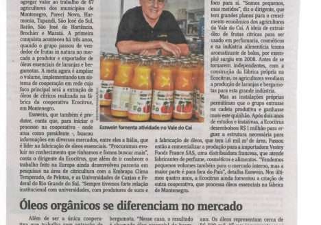Ecocitrus é destaque no Jornal do Comércio