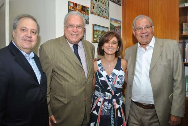 Cezar Kirszenblatt, Paulo Protasio, Claudine Bichara e Evandro Pe&ccedil;anha. Foto: Armando Ara&uacute;jo