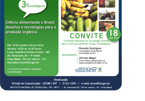 INT busca agricultores orgânicos para certificação