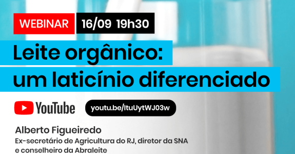 Videoconferência da SNA e do CI Orgânicos debate produção de leite orgânico