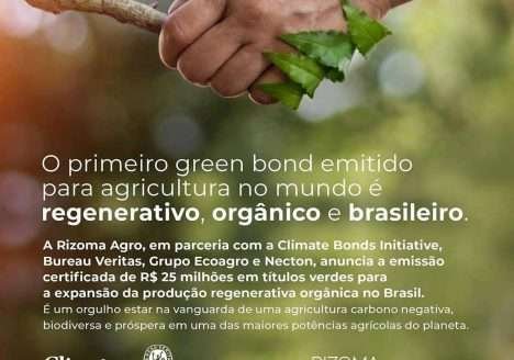 Rizoma e grupo Ecoagro realizam primeira emissão certificada de título verde do mundo