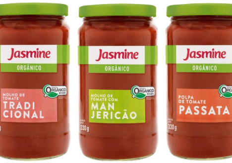 Jasmine inclui molhos de tomate em seu portfólio orgânico