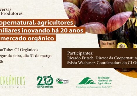 Confira o webinar com a Coopernatural falando sobre desafios e soluções para a produção orgânica no Brasil