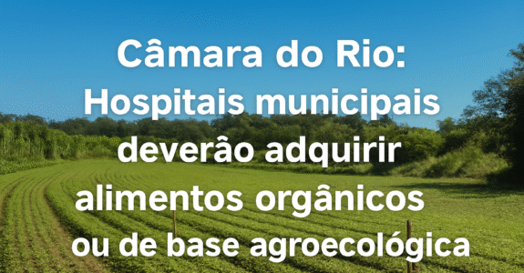 Câmara do Rio: Hospitais municipais deverão adquirir alimentos orgânicos ou de base agroecológica